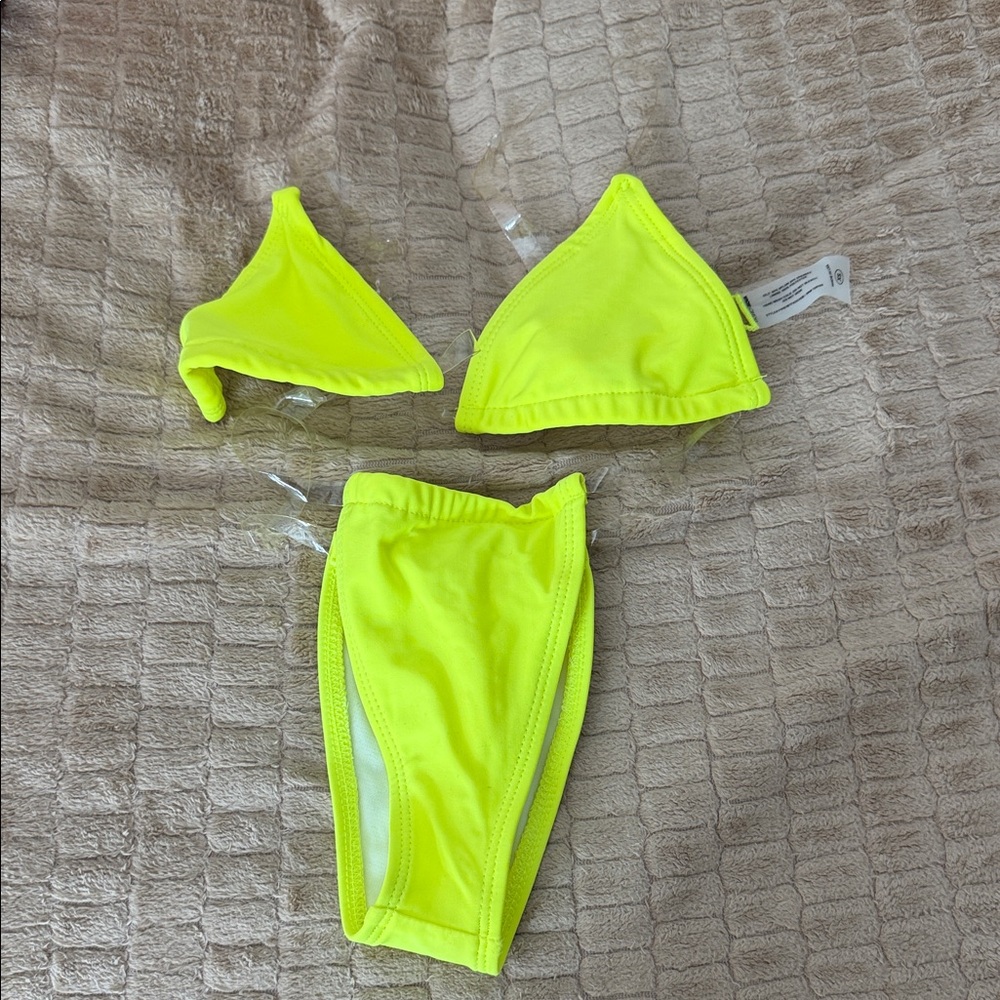 Neon Yellow Bikini Set